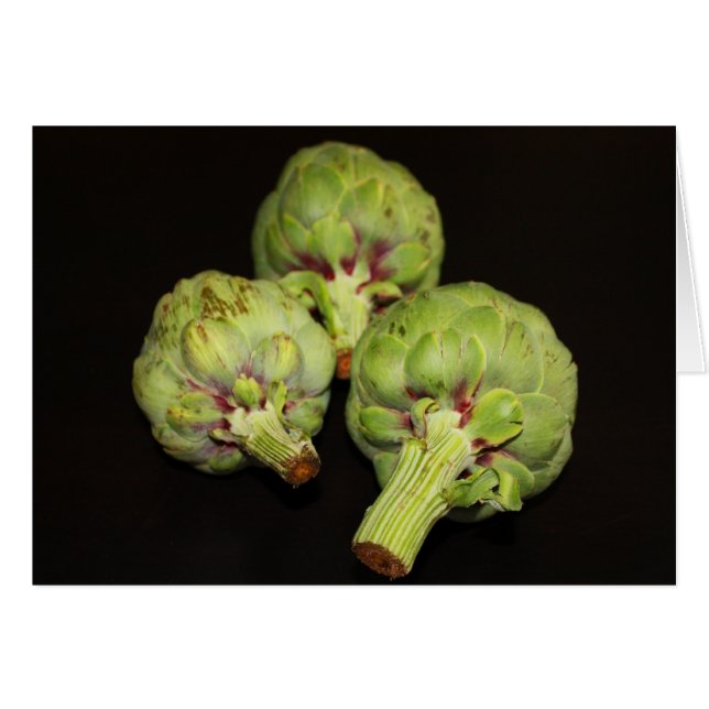 Cartão Artichokes por Cynthia Wenslow (Frente Horizontal)