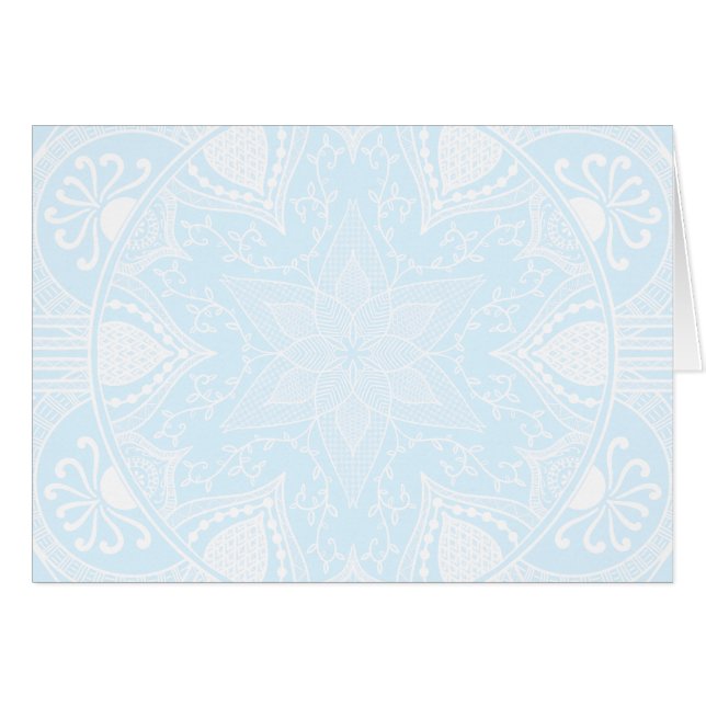 Cartão Ártico Mandala (Frente Horizontal)
