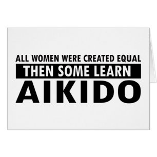 Cartão Artigos do presente do Aikido