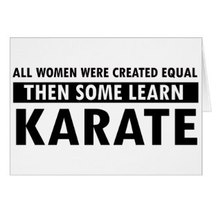 Cartão Artigos do presente do karaté