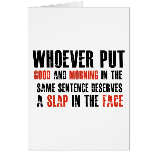 Cartão Artigos engraçados do presente (Frente)