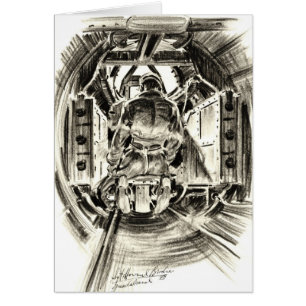 Cartão Artilheiro 1943 da cauda B-17