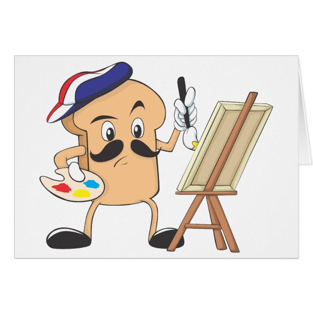 Cartão Artista da rabanada (Frente Horizontal)