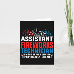 Cartão Artista de fogos de artifício se você vê o 4º O en