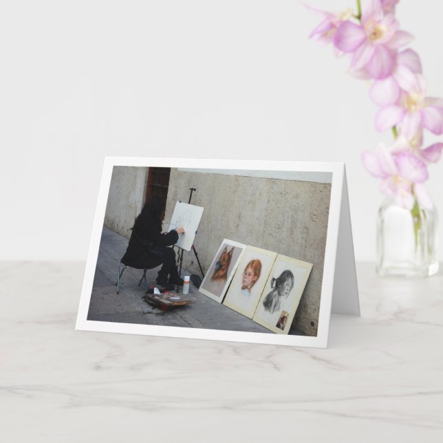 Cartão Artista de Rua Valencià, Espanha (Orquídea)