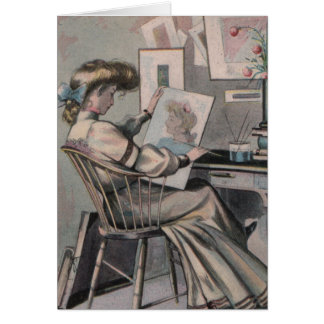 Cartão Artista do Victorian