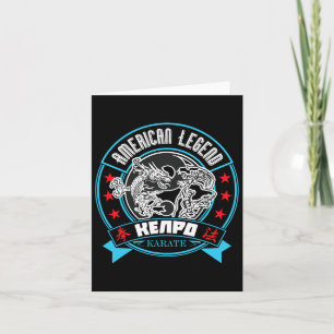 Cartão Artista Marcial Kenpo Karate Legend Americano
