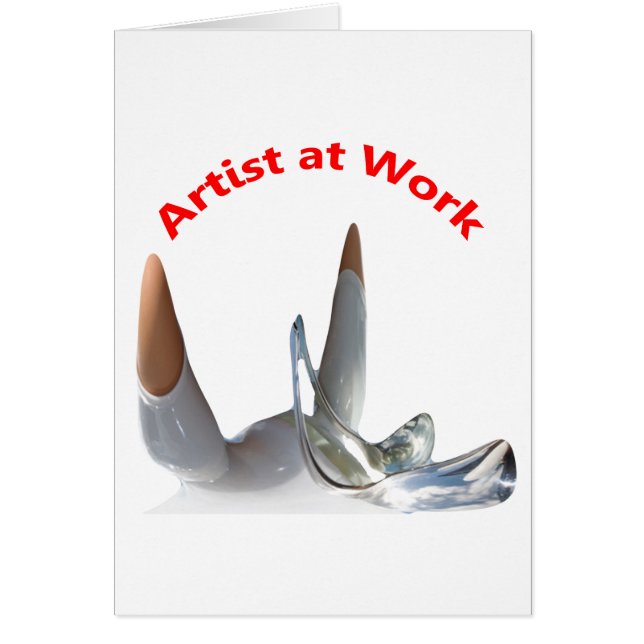 Cartão Artista no Trabalho (Frente)