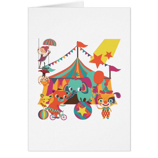 Cartão Artistas do Circo (Frente)