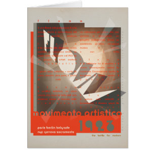 Cartão Artistico do movimento de FLomm