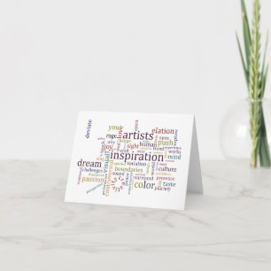 Cartão Artists Inspiration Note Card