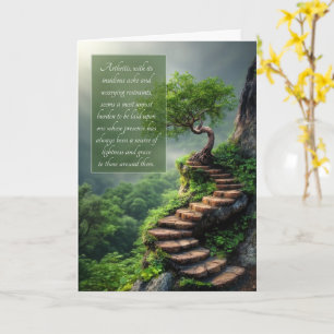 Cartão Artrite Falésia Escadas e Floresta Tropical Melhor