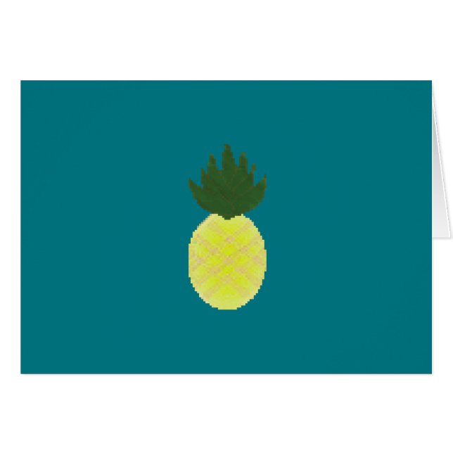 Cartão Artsy Pineapple (Frente horizontal)