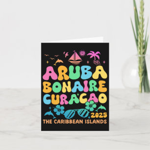 Cartão Aruba Bonaire Curaçao 2025 Ilha Viagem Caribenha