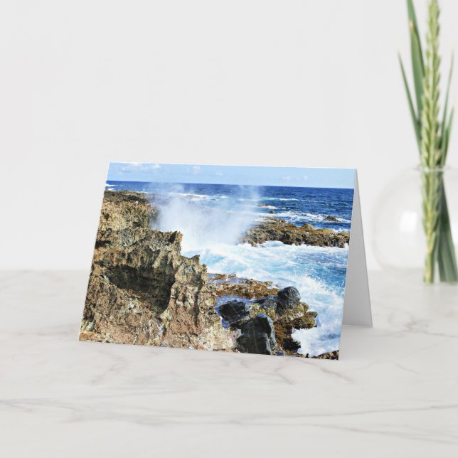 Cartão Aruba, mar de Caribes insulares (Frente)