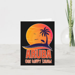 Cartão Aruba One Happy Island Beaulinda Sunset Beach