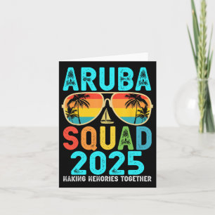 Cartão Aruba Squad 2025 Férias Amigos Correspondência