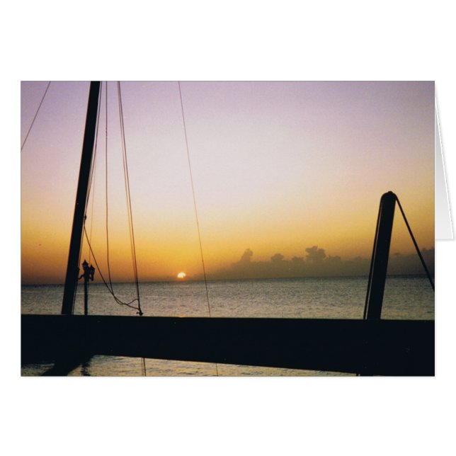 Cartão Aruba Sunset (Frente Horizontal)