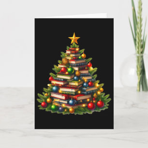 Cartão Árvore Amo Ler Livros Bibliotecário Homens Mulhere