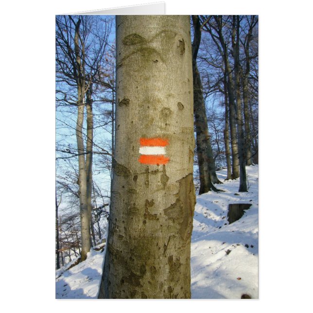 Cartão árvore austríaca (Frente)