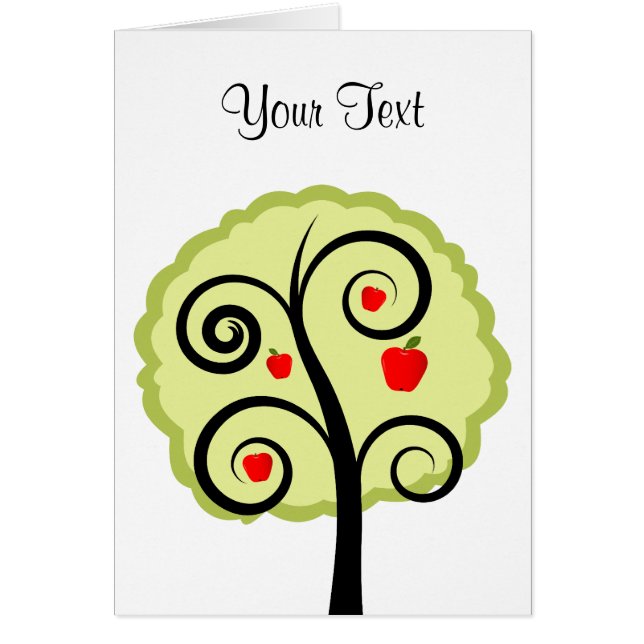 Cartão Árvore de Apple (Frente)