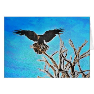 Cartão Árvore de corvo