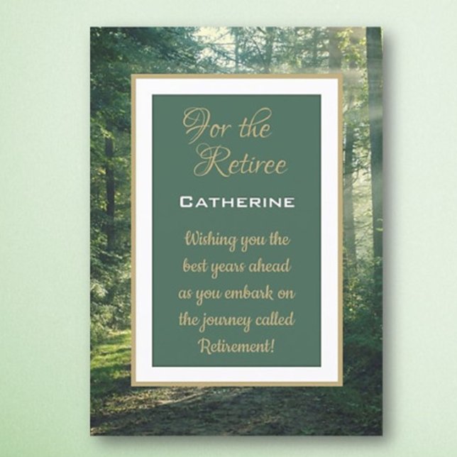 Cartão Árvore de Desejos Personalizados! Aposentação (Criador carregado)