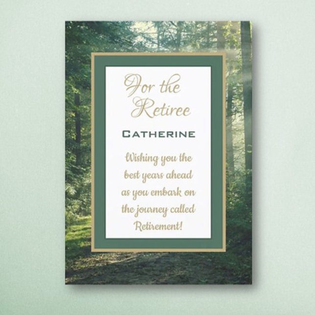 Cartão Árvore de Desejos Personalizados! Aposentação (Criador carregado)