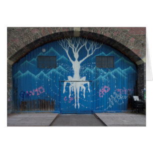 Cartão Árvore de grafites da vida