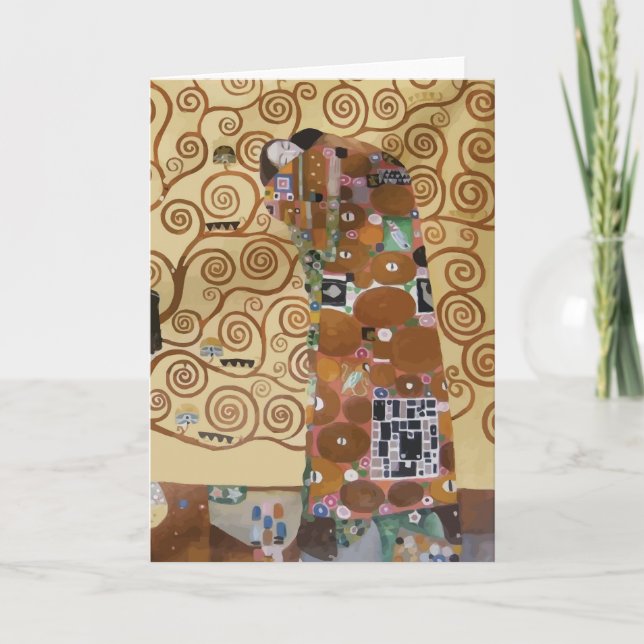 Cartão Árvore de Gustavo Klimt de vida (Frente)