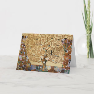 Cartão Árvore de Gustavo Klimt de vida