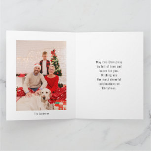 Cartão Árvore de inverno com pássaros vermelhos - Natal m