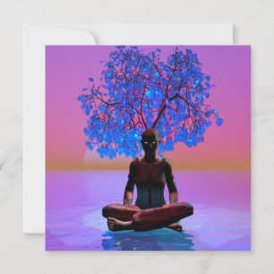 Cartão Árvore de Meditação