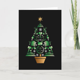 Cartão Árvore de Natal de Advogado Advogada