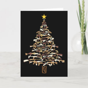 Cartão Árvore de Natal de Armas - Impressão Camo Presente