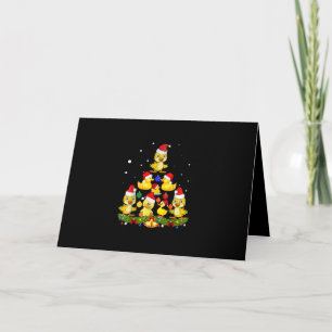 Cartão Árvore de Natal de Pato