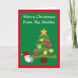 CARTÃO ÁRVORE DE NATAL FELIZ NATAL