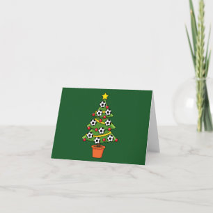 Cartão Árvore de Natal Futebol