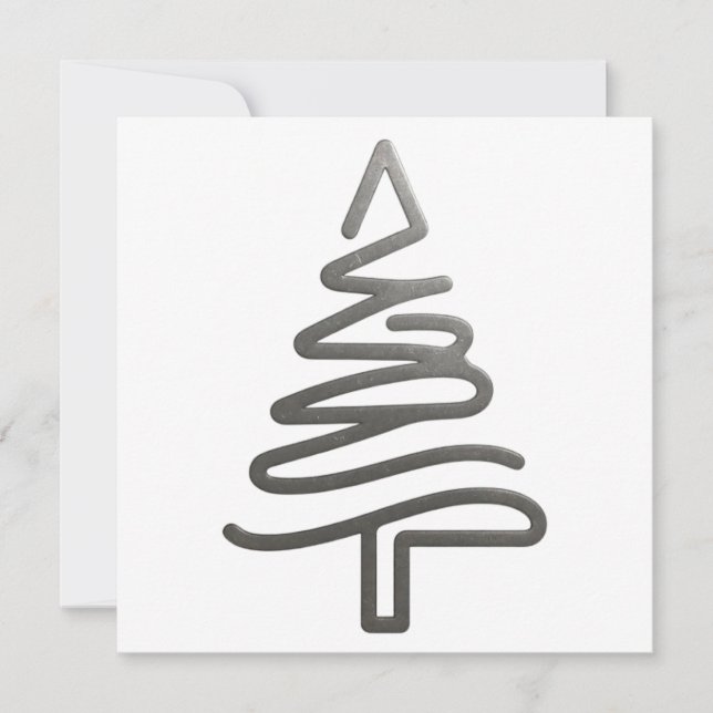 CARTÃO ÁRVORE DE NATAL MINIMALISTA (Frente)