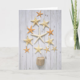 Cartão Árvore de Natal Starfish