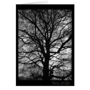Cartão Árvore de vida - não somente para huggers da