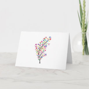 Cartão Árvore do Amor e Harmonia