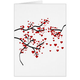 Cartão Árvore do Coração