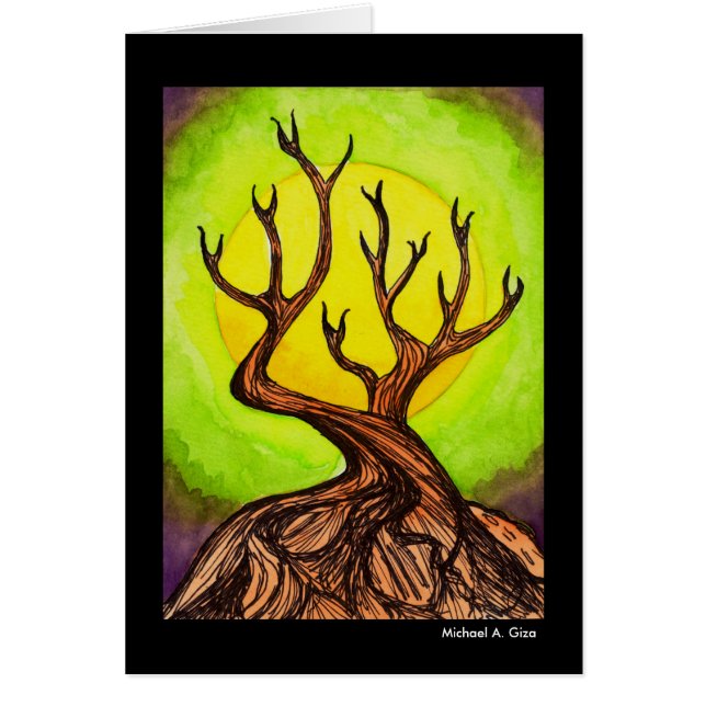 Cartão Árvore do luar (Frente)