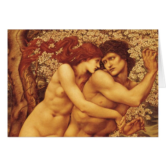 Cartão Árvore do Perdão, Sir Edward Coley Burne-Jones (Frente Horizontal)