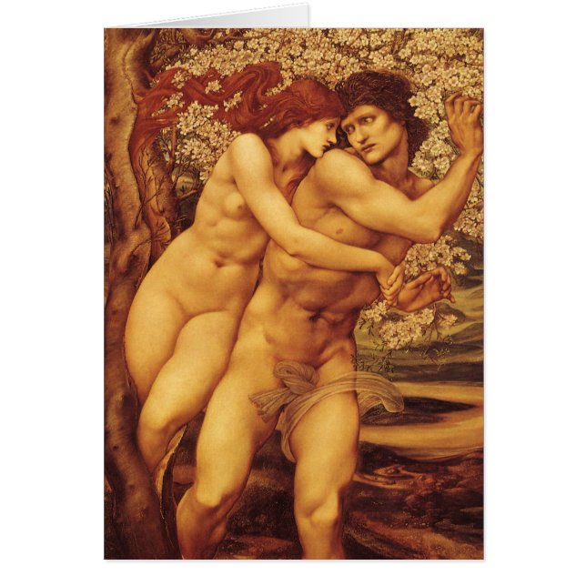 Cartão Árvore do Perdão, Sir Edward Coley Burne-Jones (Frente)