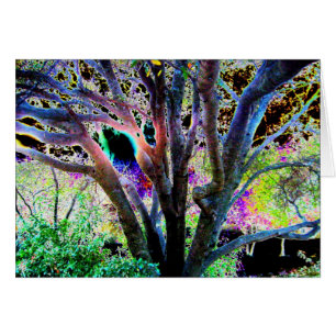 Cartão Árvore feericamente