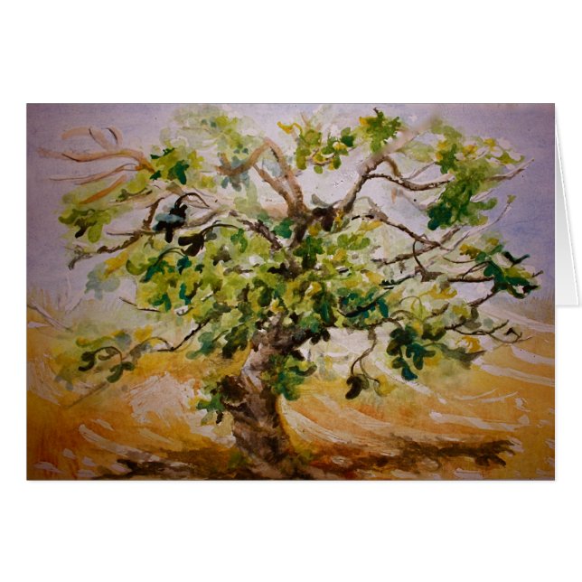 Cartão Árvore Fig (Frente Horizontal)