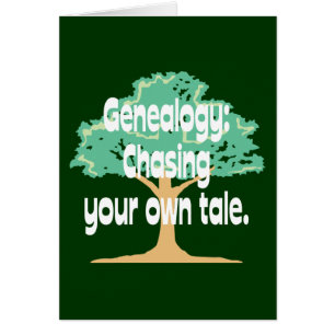 Cartão Árvore genealógica: Perseguindo seu próprio conto