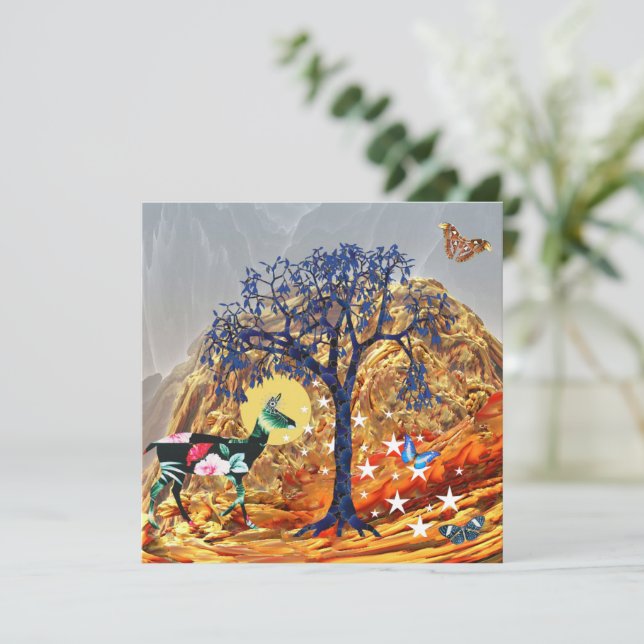 Cartão Árvore Mágica (Em pé/Frente)